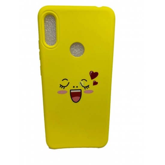 SILICONE CASE WITH DESIGN SAMSUNG GALAXY A70 AMARELO